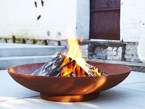 Outside Backyard Large Metal Fire Pits Outside Backyard Large Metal Fire Pits