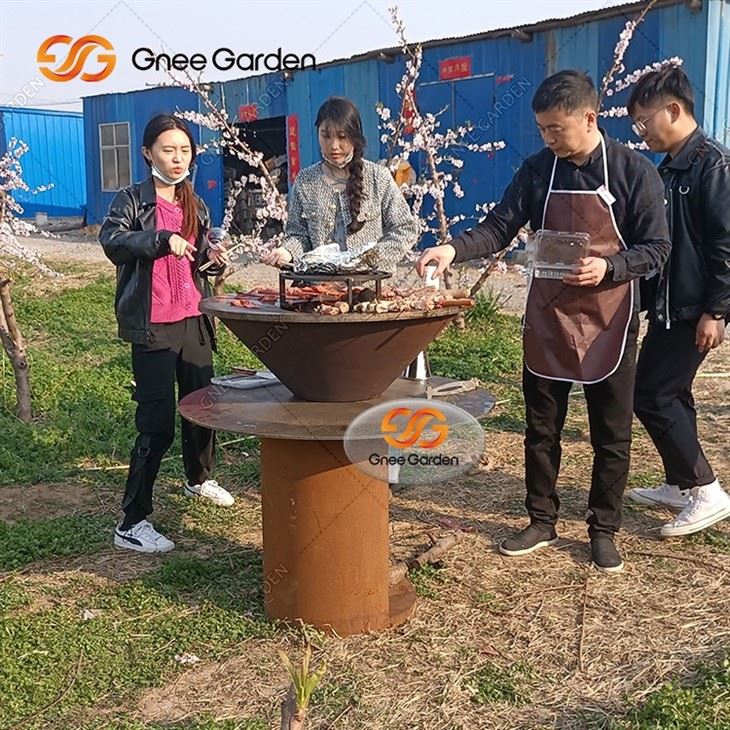 Corten Steel Barbecue Metal BBQ Grill