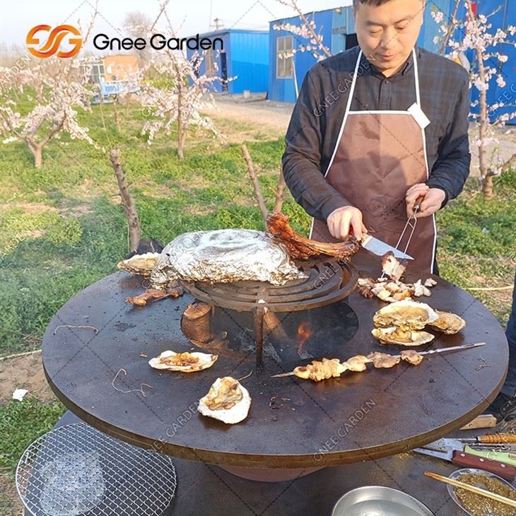 Corten Steel Barbecue Metal BBQ Grill