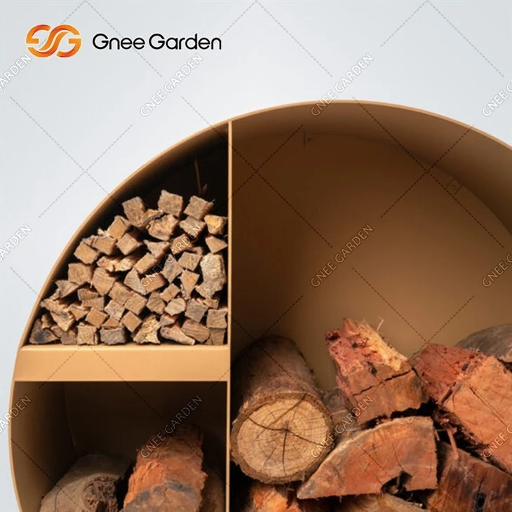 Corten Steel Garden Outdoor Wood Storage