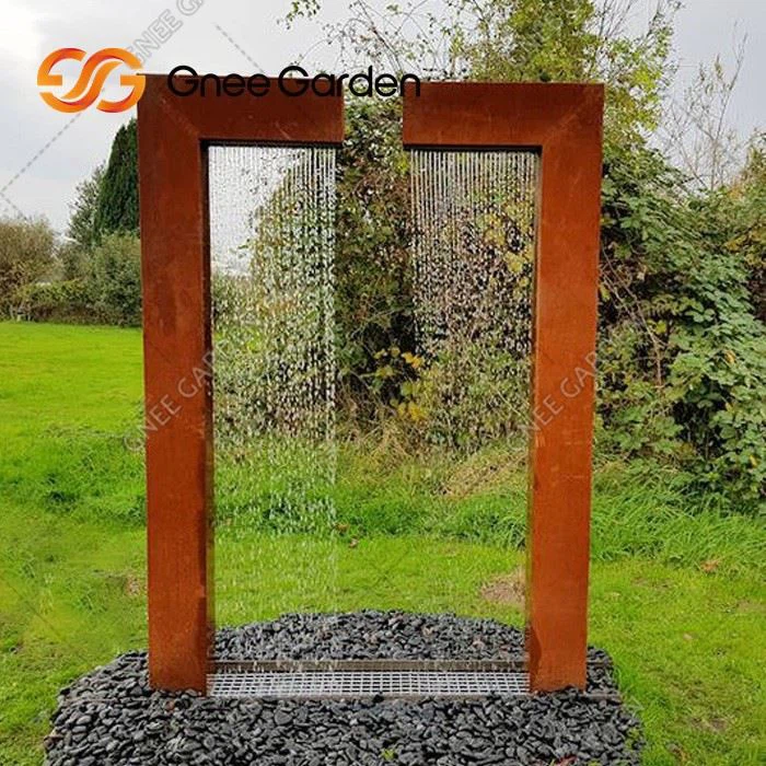 Corten Steel Waterfall Fountain