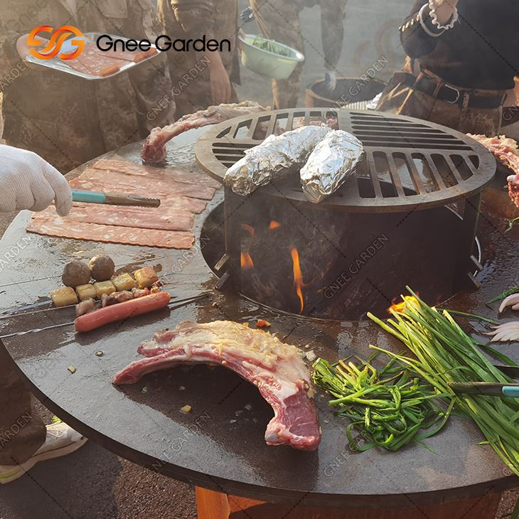 Εξωτερική Σκουριά Corten Bbq Pit Out Door Bbq Grill Bbq Grill Corten