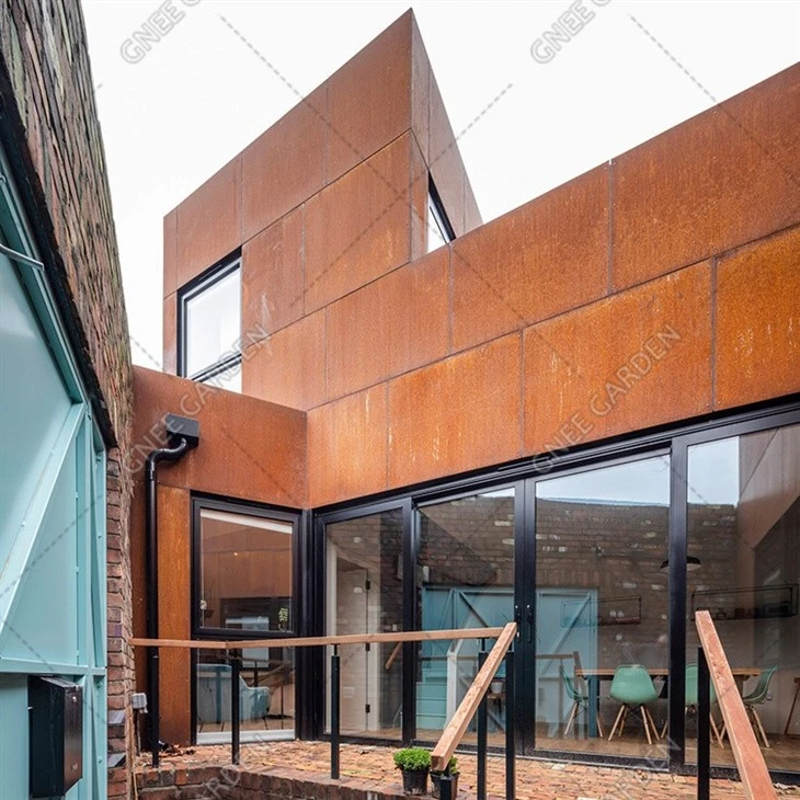 Resistant External Corten Steel Wall Cladding