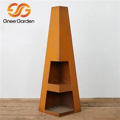 Τζάκι Corten Steel στην πίσω αυλή