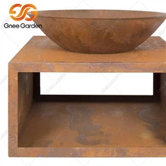 Μπολ Corten Steel Wood Burning Fire Bowl