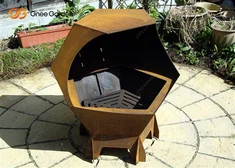 Μισό Μπάλα Φωτιά Λάκκος Μπάρμπεκιου Ψησταριές