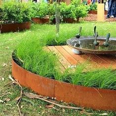 Σκουριασμένο Corten Steel Garden Grass Lawn Edge Metal Garden Edge Corten Steel Lawn Edge