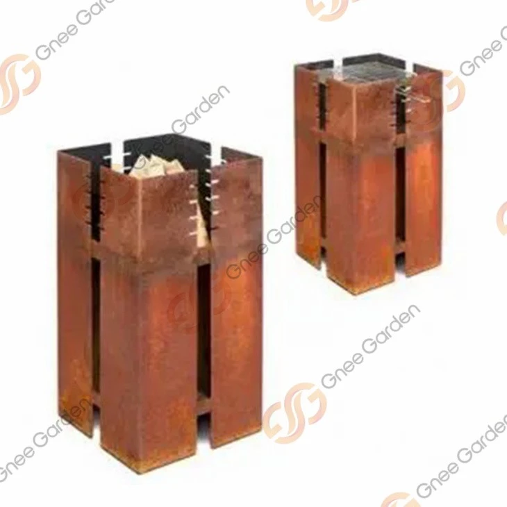 Unique Products Corten Grill BBQ For Outdoor Kitchen