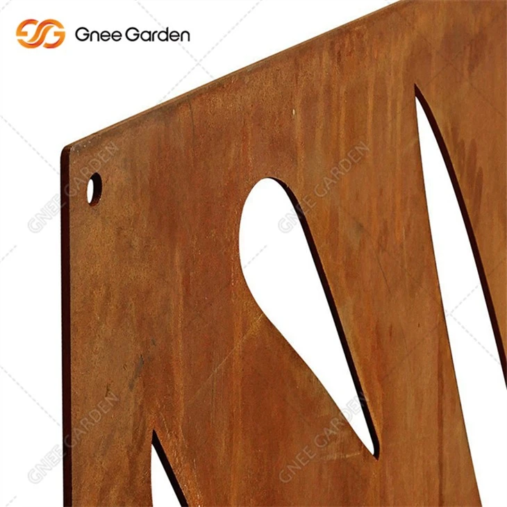 Διακοσμητική μεταλλική περίφραξη σήτας Corten Steel