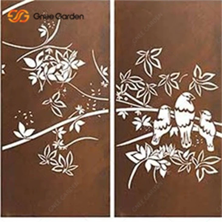 High Quantity Rusty Corten Steel Screen