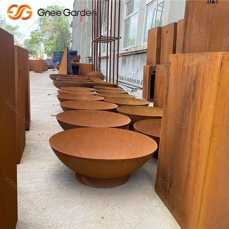 Corten Elegant Fire Bowl Backyard Decor​