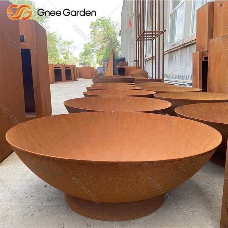 Corten Timeless Appeal Fire Pit Outdoor​