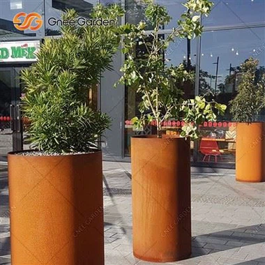 Corten Rusty Metal Garden Flower Γλάστρες