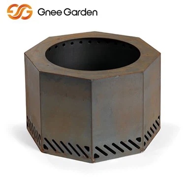 Εξαγώδη Corten Steel Outdoor Fire Pit